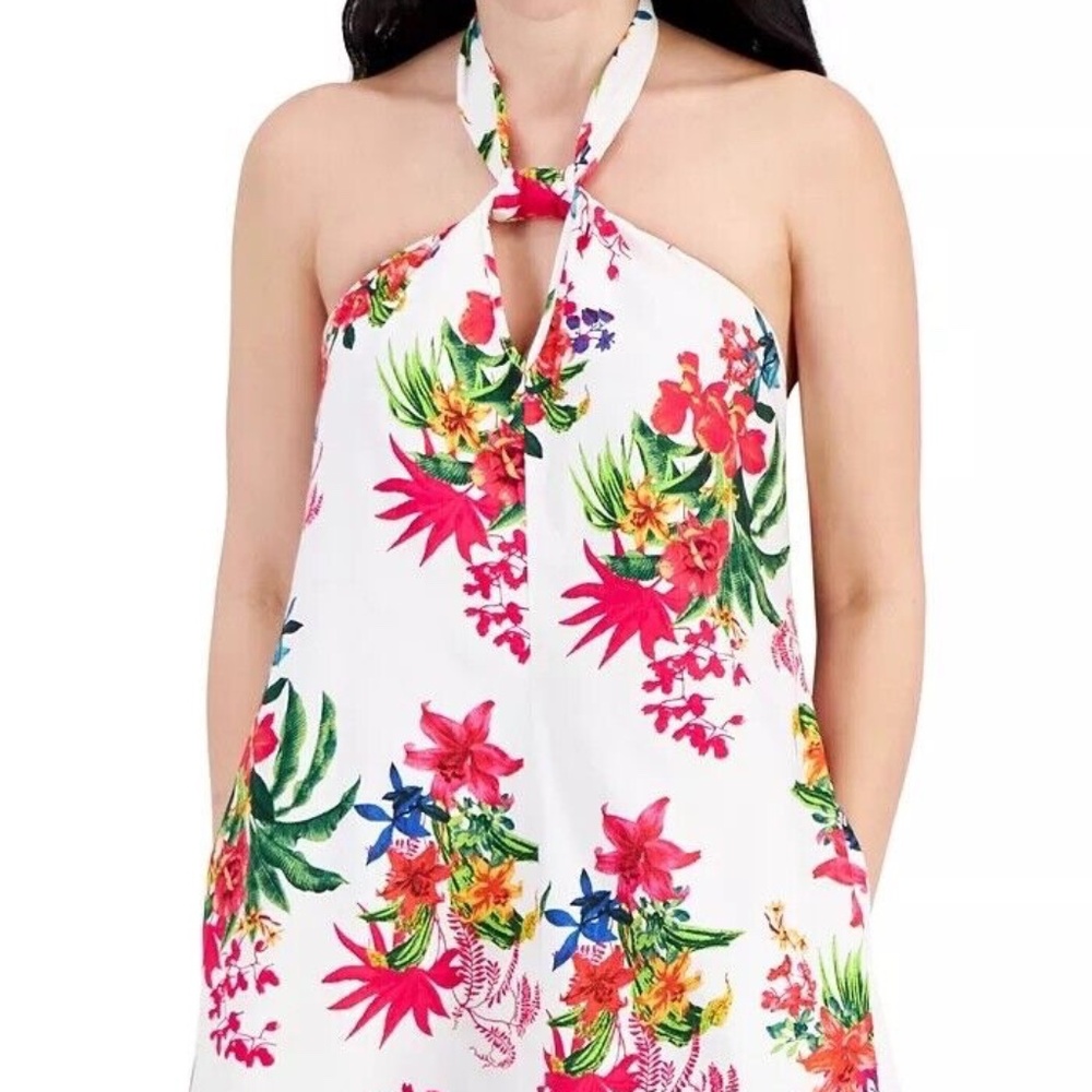 I.N.C. Keyhole Halter Maxi Dress, PL Size 12-14